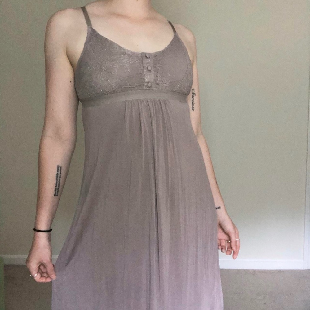 Taupe Sleeveless Dress